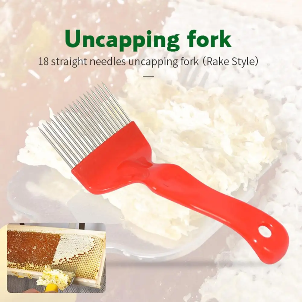 

Metal Beehive Honey Uncapping Fork Scraper Plastic Handle Shovel Beekeeping Tool