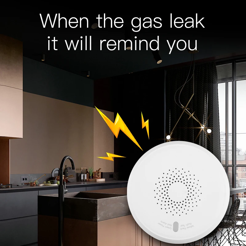 Tuya Zigbee комплект газ дым вода PIR датчик двери температуры и влажности Датчик