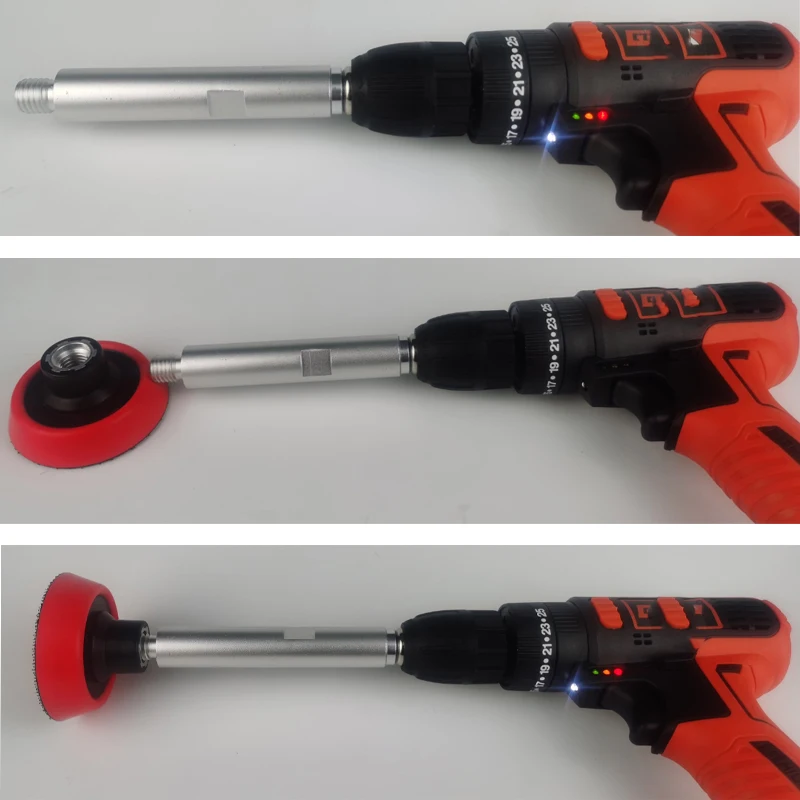 MARFLO Electric Drill Polisher Cutter Adaptor M14 M16 M58 Electric Thread Bar Connector Extension Shaft