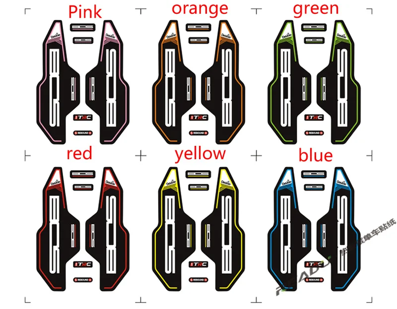 Наклейки на передние вилки для горных велосипедов BOS Deville 160|bicycle fork sticker|fork stickersdecals