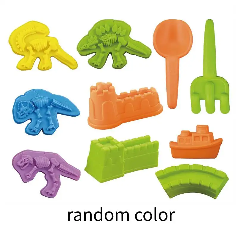 Parrowbebe Children Beach Toy Sand Sculpture Set Dredging Shovel Baby Playing Kids Sand Model Play Tool