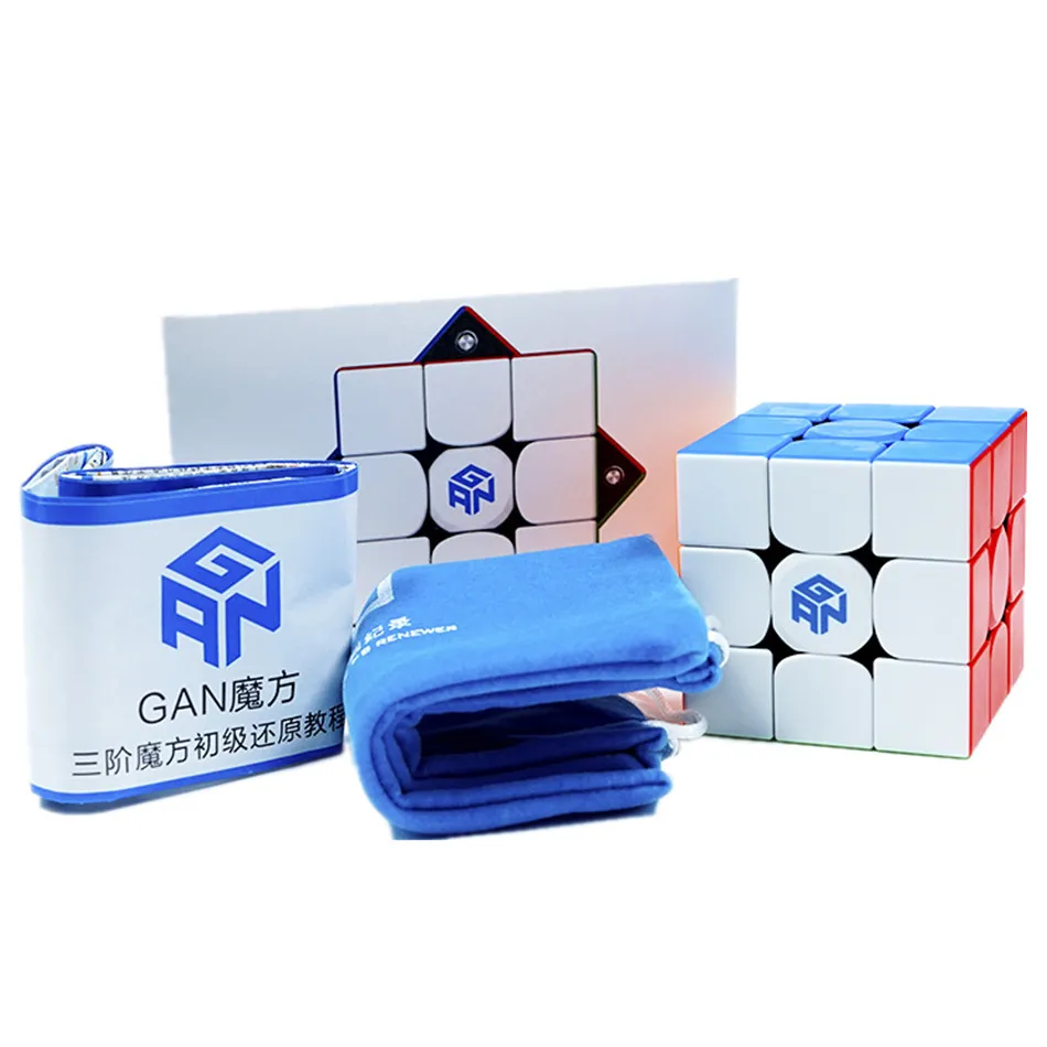 Gan 354M v2 3x3x3 Version 2.0 Magnetic Stickerless Speed Cube Ship from USA 
