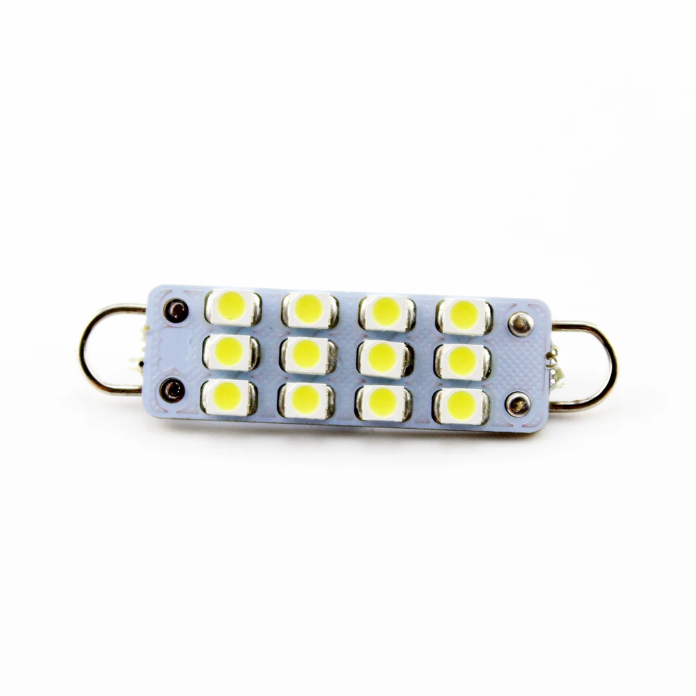 50X44 мм 12V гирлянда 1210 12SMD жесткая петля светодиодный грузовой купол багажник карта двери светильник лампочка 561 564 белый