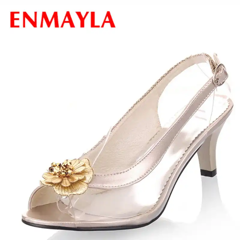 clear kitten heel pumps