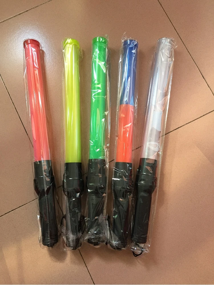 Outdoor Led Green Flashing Light Road Traffic Signal Warning Hard Pvc Wand Police Ref Baton Safety Command Tool Traffic Light Aliexpress