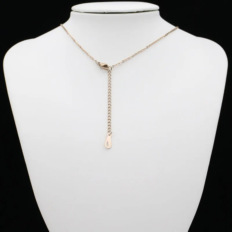 Fengnee Роскошные ювелирные изделия из нержавеющей стали для женщин Love розовое