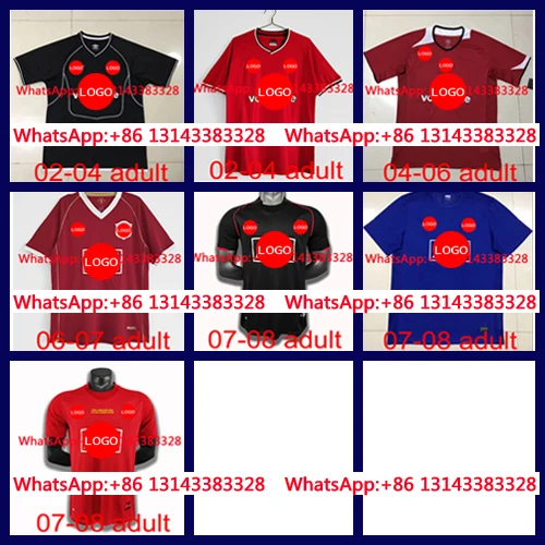 2002-2004 Ретро Бесплатная доставка взрослый united 04-06 лучшее качество 06-07 Манчестер