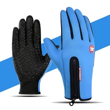 Зимние лыжные перчатки для мужчин и женщин, ветрозащитные, теплые, с сенсорным экраном, дизайн для спорта на открытом воздухе, для катания на лыжах, сноубординга, снежные перчатки