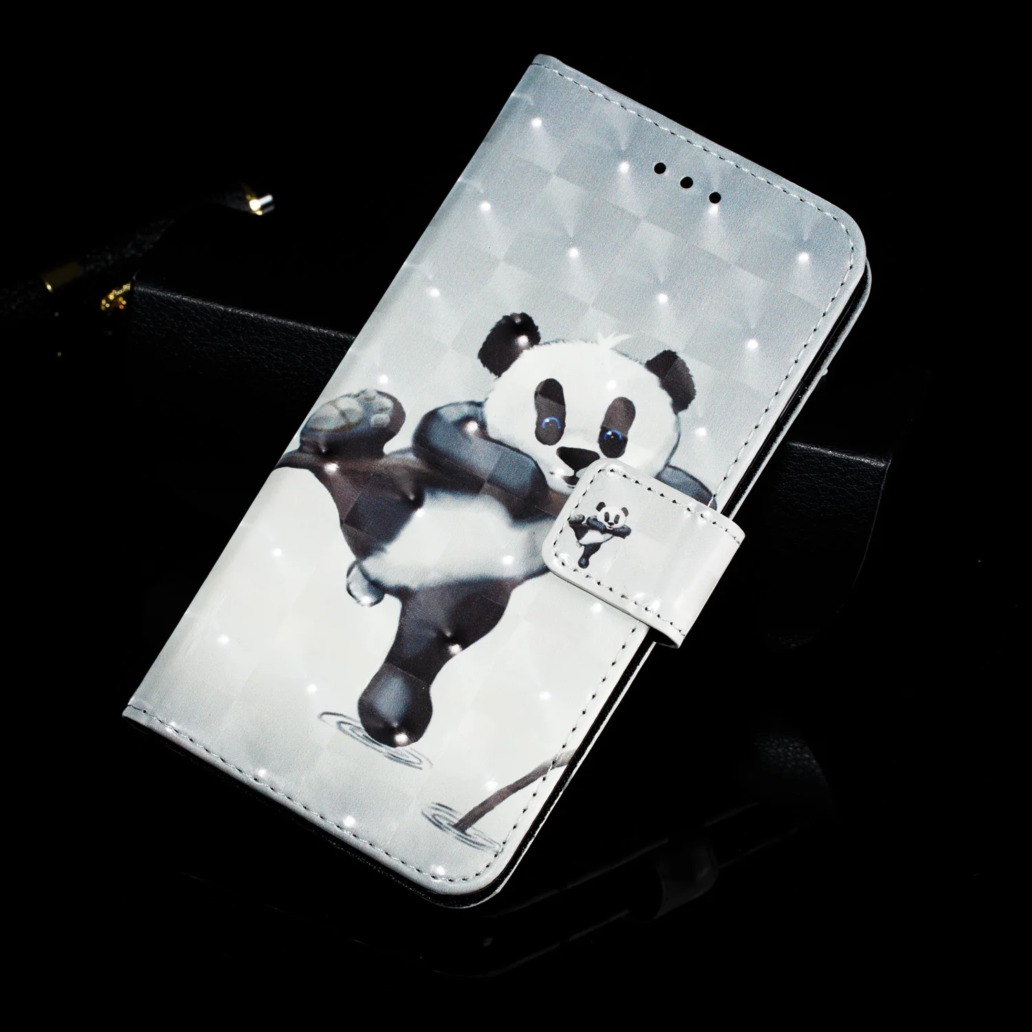3D чехол-бумажник для samsung galaxy a10 A30 A40 A50 A60 A70 pu кожаный флип-чехол для телефона A2 ocre