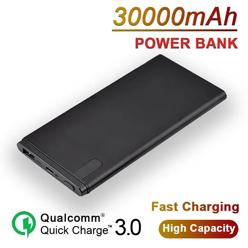 

30000mah Mini LCD Digital Display Power Bank for Smartpone Pover Bank Charger Portable Dual Usb Ports External Battery Poverba