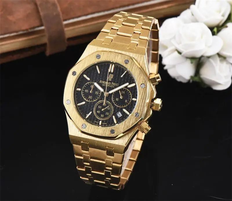 

All Subdials Work leiseure Mens or womenes Watches Steel Quartz Audemars Piguet watch Top relogies for men aprelojes a p