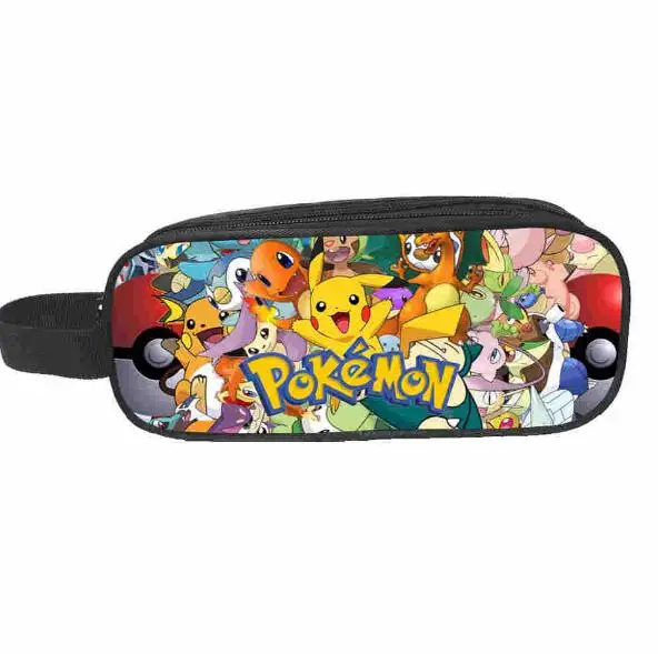 Новая Школьная Сумка Pokemon Go для подростков мальчиков и девочек, детский персональный школьный рюкзак, комплект из 3 предметов, детский популярный игровой рюкзак
