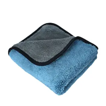 

Grade Dual Layer Ultra-Thick Car Detailing Towel for Wash Buffing Wax Polishing E7CA