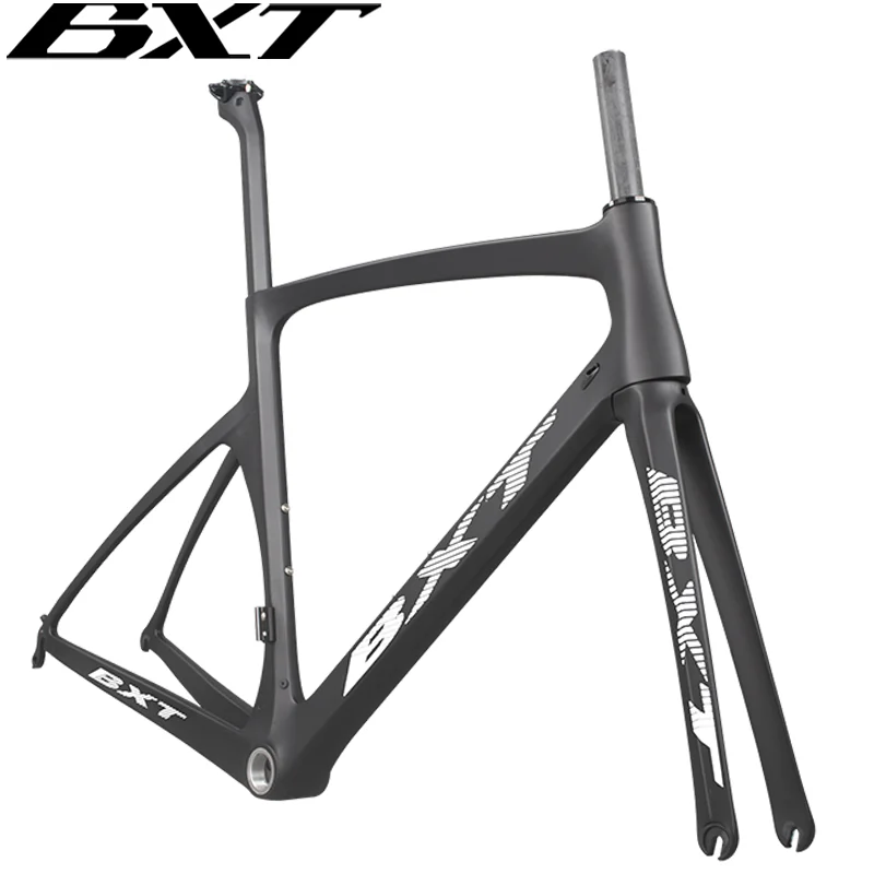 Bicycle Parts Bicycle Frame BXT-Ultralight Carbon Road Bike Frame 700C X 25C Full Carbon Road Bicycle Frameset Fork Seatpost