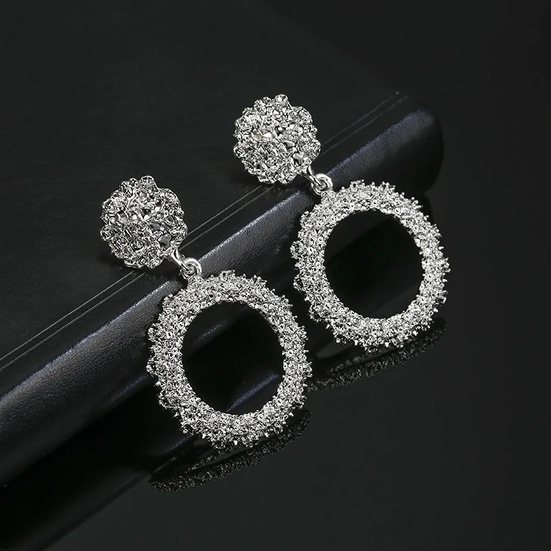 

New Fashion Gold Drop Earrings for Women Statement Big Geometric Metal Earring Women's Hanging Earrings Modern Jewelry