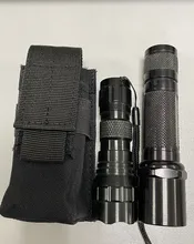 Táctico Molle M5 linterna bolsa CQC individual pistola revista antorcha funda, soporte al aire libre cuchillo de caza linterna y funda bolsa