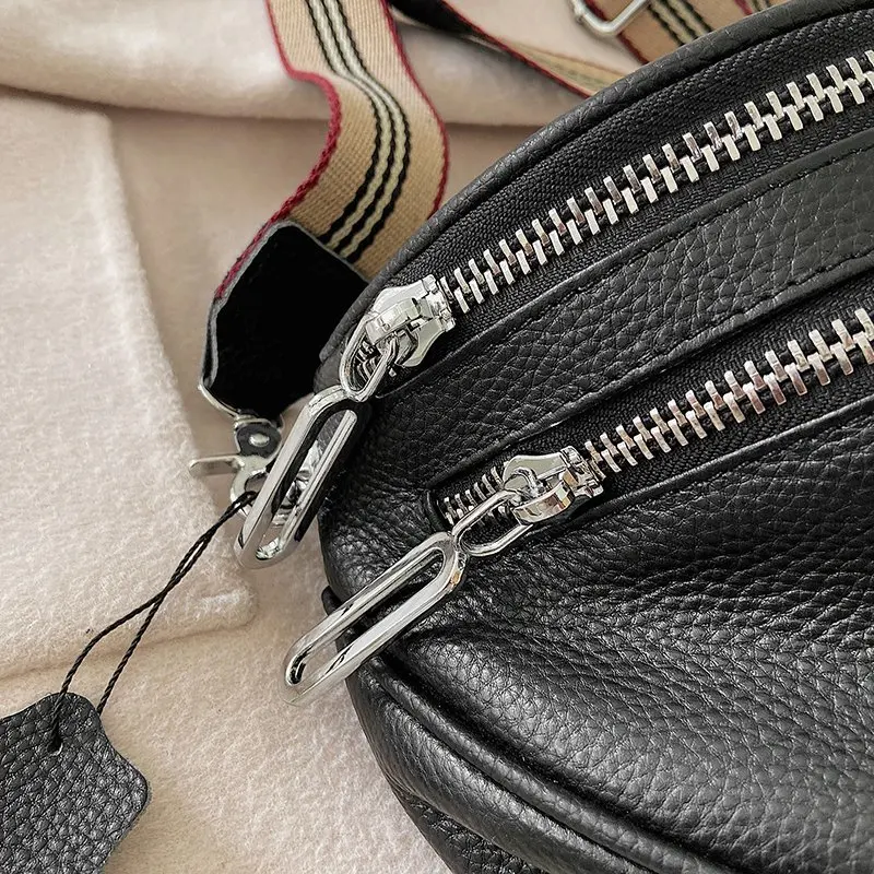 Luxury Genuine Leather Handbags New Designer Fashion Cowhide One Shoulder Handbag Diagonal Multi-Purpose Chest Bag