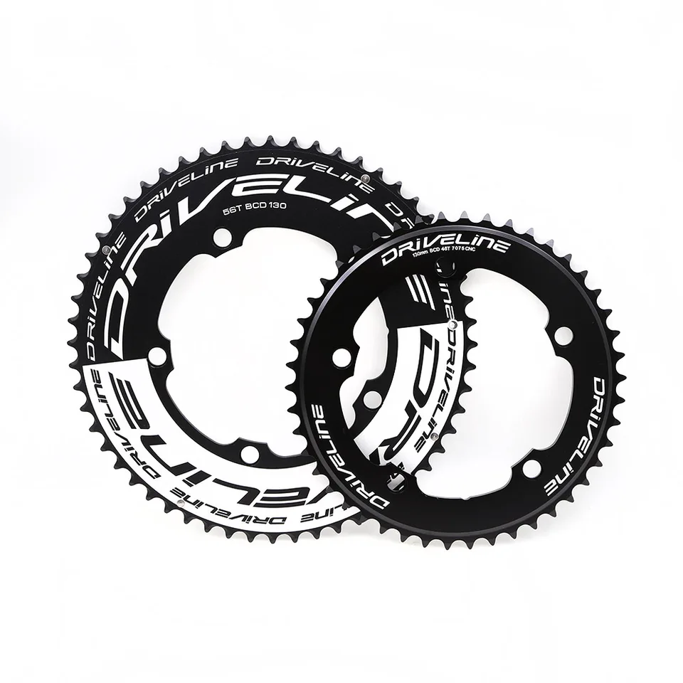 DRIVELINE CNC 56/46 road bike TT chainring 130BCD - AliExpress