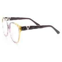 Новинки для женщин моды ацетат полный обод High End класса люкс, со стразами, в стиле ретро, для близорукости, очки с оправой, прозрачные линзы оптические очки, аксессуары для глаз, солнцезащитные очки Для женщин