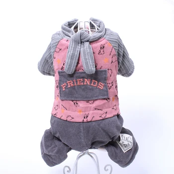 

Dog Warm Winter Jumpsuit Hoodie Dog Pet Coat Jacket Cartoon Scarf Design for Dogs Chihuahua Yorkie