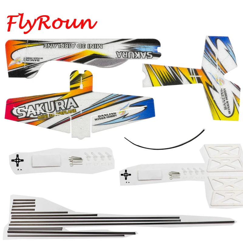 RC Air plane 3D Airplane Micro Mini Foam EPP PP F3P Lightset KIT Model Hobby Toys Sakura Remote Control Toys