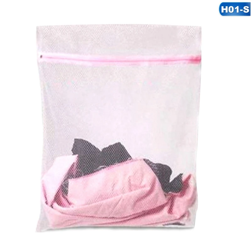 Laundry Washing Mesh Net Lingerie Underwear Bra Clothes Socks Zip Wash Bag Travel Clothes Bra Stocking Underwear Storage Net