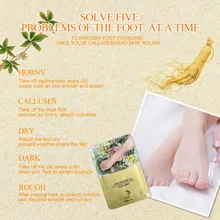 Уход за кожей экстракт женьшеня удаляет омертвевшую кожу ног Маска Уход за ногами пилинг отшелушивающий кожу носки отбеливание красота уход за ногами Крем