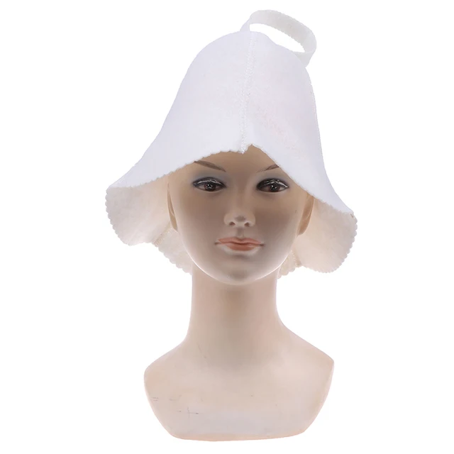 1pcs Felt Head Protection Bath Anti Heat Shower Cap Sauna Hat