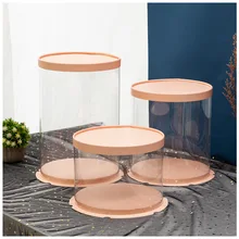 Multi-size PVC Tansparent Round Cake Box