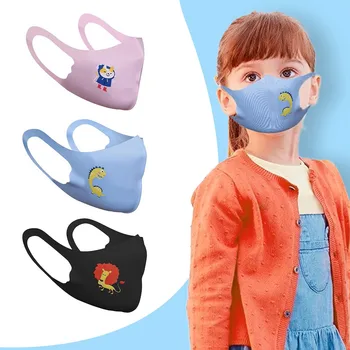 

Children's Reusable Face Shield Breathable Windproof Face Mask Face Shield Cloth Mouth Mask Washable mondmaskers Tapabocas