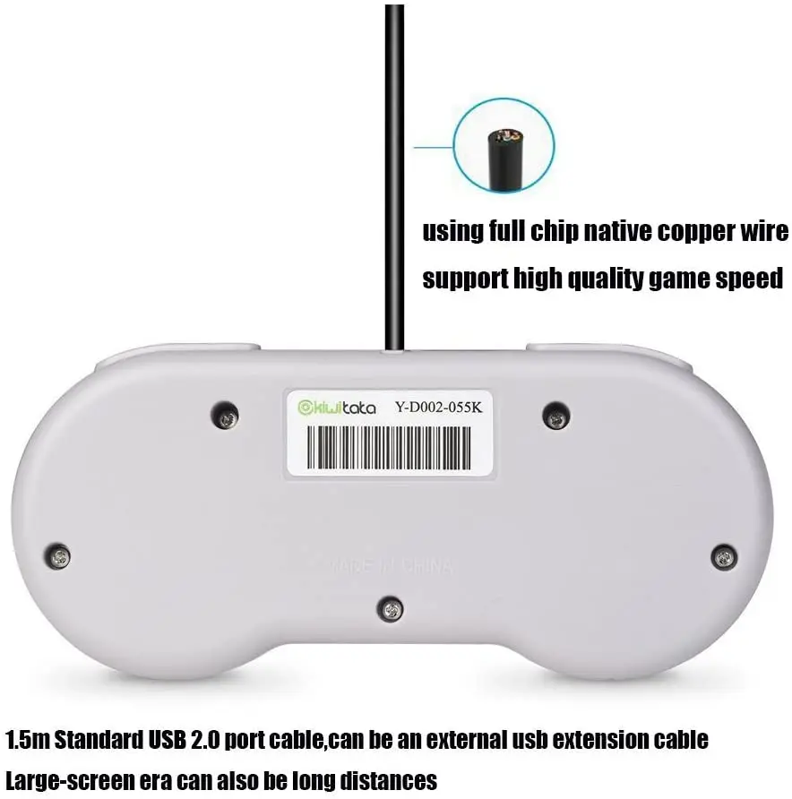 Snes用usbゲームパッド,4個,クラシックゲームコントローラー