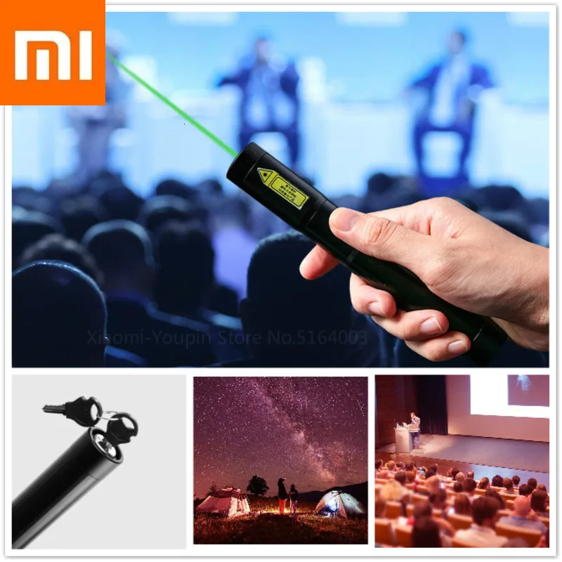Оригинальная лазерная указка Xiaomi высокой мощности, одноточечный тип, держатель лампы, лазерная проекция для встреч, ручка Xiomi для обучения