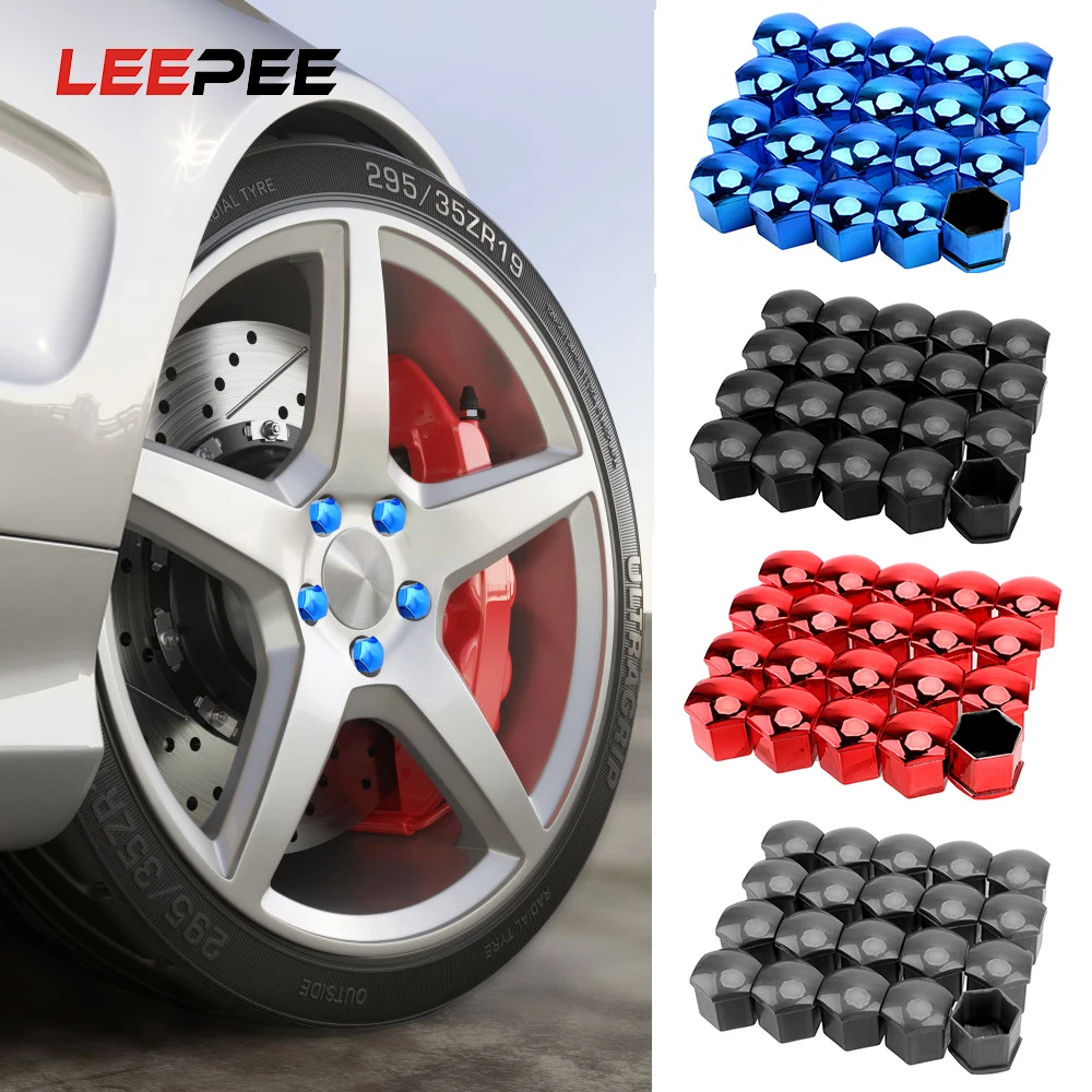 

20 Pieces 17mm Car Wheel Nut Caps Anti-Rust Protection Covers Caps Car Tyre Nut Bolt Exterior Decoration Auto Hub Screw Cover