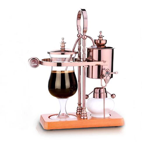 

Free shipping New design water drop Royal balancing siphon coffee machine/belgium coffee maker syphon vacumm coffee brewer