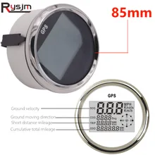 85 мм автомобиль Лодка цифровой gps Скорость ometer одометром 0~ 999 узлов миль в час) или км/ч Регулируемый gps Скорость Калибр 12 V/24 V с Подсветка для мотора