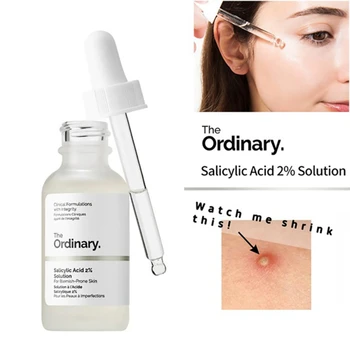 

The Ordinary Salicylic Acid 2% Solution Removes Acne Closed Mouth Shrinks Pore Moisturizing Essence Fade Spot Brighten Skin Care