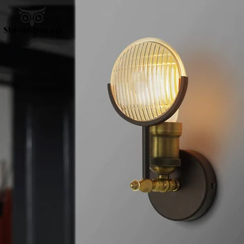 

Vintage Industrial lamp Iron Wall Lamp LED nordic Metal Garden Art Wall Sconce Lamp Living Room Stair Aisle Bedside Wall Light