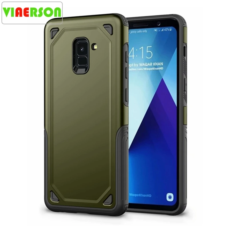 Luxury Military Shockproof Rugged Armor Phone Case For Samsung Galaxy A6 A8 Plus 2018 Hybrid Silicon Slim Protect Cover | Мобильные