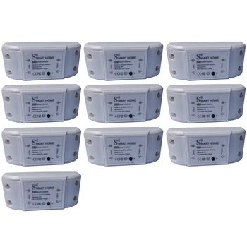 

Wifi Smart Switch Compatible Alexa/Google Timer Wireless Remote Switch APP Control For Home Automation Module 10Pcs