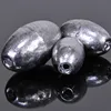 HOT 10PCS Olive Shape Pure Lead Sinkers Fishing Sinker Weights Saltwater Freshwater Bass Fishing Tackle Multiple Sizes ► Photo 2/5
