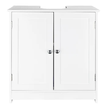 

Bathroom Sink Cabinet Space Saver Under Basin Storage Organizer with 2 Doors TB Sale