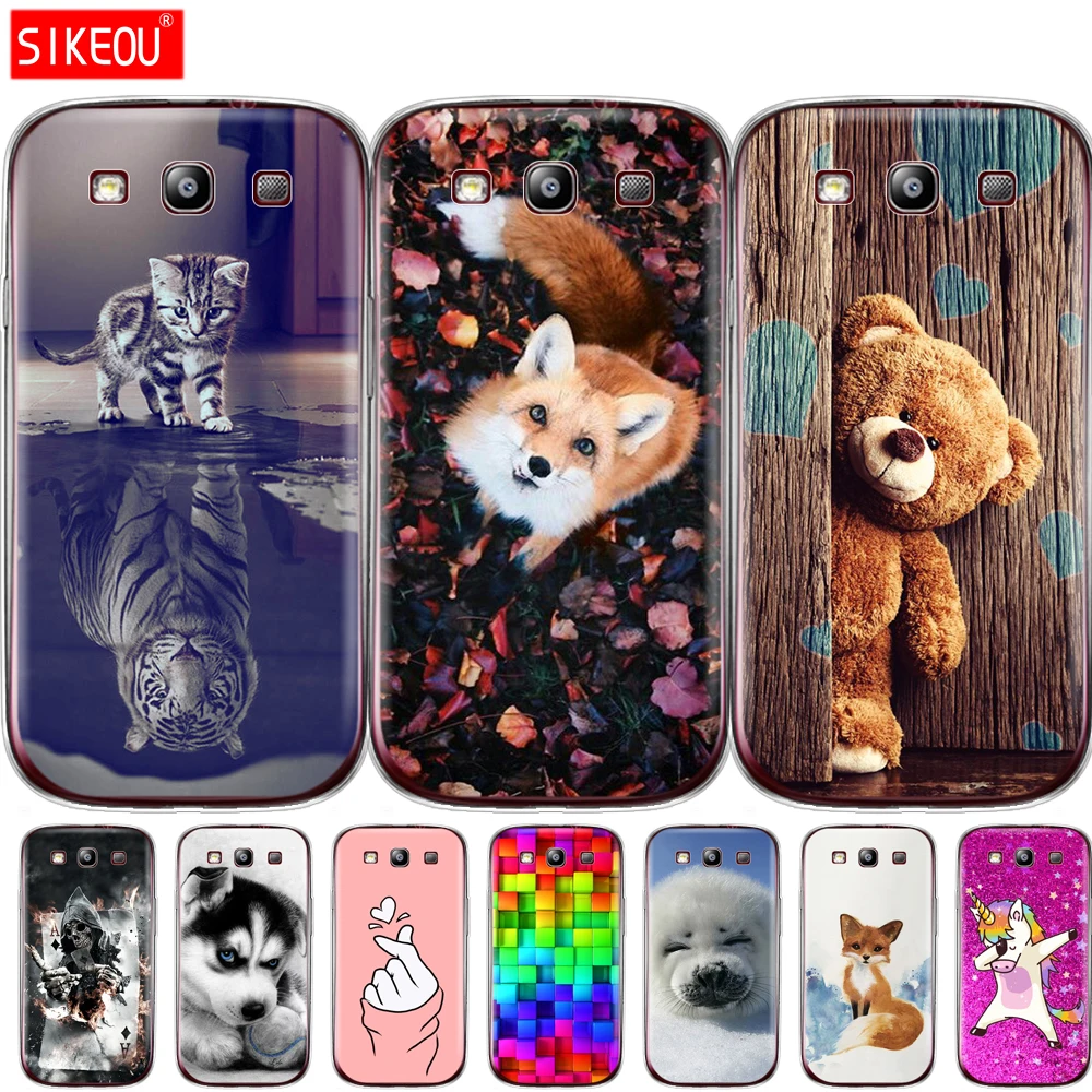 Силиконовый чехол для телефона Samsung Galaxy S3 i9300 мягкая задняя крышка из ТПУ Сумка с