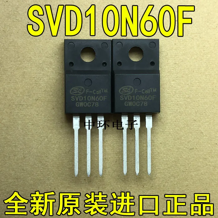 10 шт./лот SVD10N60F SVD10N65F TO-220F полевого транзистора
