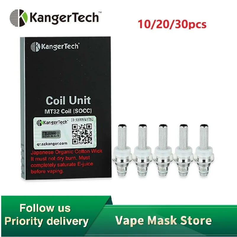 10/20/30 шт KangerTech SOCC катушка для EVOD/Protank/Mini Protank/Protank-II/Mini Protank-II/Unitank/Mini Unitank Vape |
