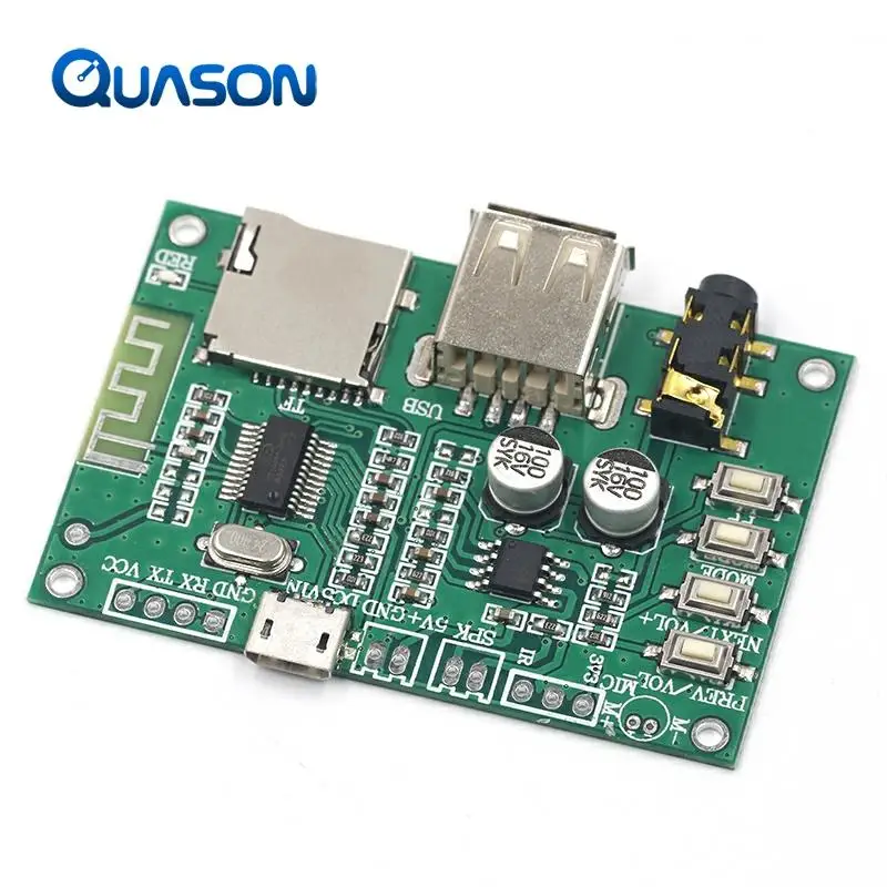 BT201 Dual Mode 5.0 Bluetooth Lossless Audio Power Amplifier Board Module Tf Card U Disk Ble Spp Serial Port Transparent Trans ► Photo 3/6