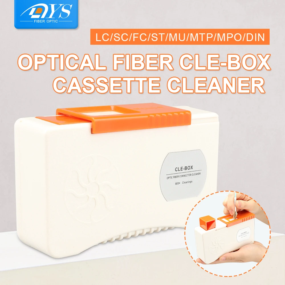 

2pcs CLE-BOX Fiber Optic Conector Cleaning Cassette Optical Fiber End Cleaner for MPO LC SC Adapter