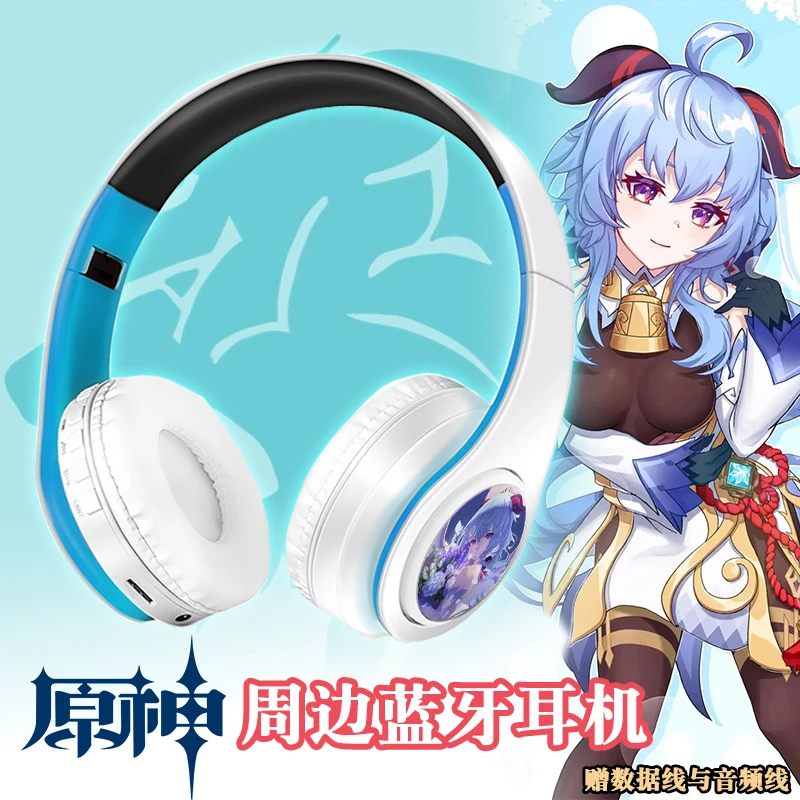 Наушники Genshin Impact Bluetooth GanYu ZhongLi Xiao Klee Venti Keqing Mona Razor для косплея Android беспроводные