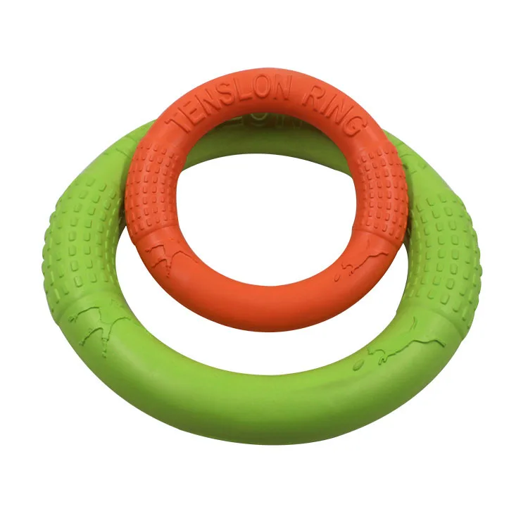 Extra Large 18/28cm Pet Flying Discs EVA Dog Training Ring Puller Resistant Bite Floating Toy Puppy Outdoor Interactive Game