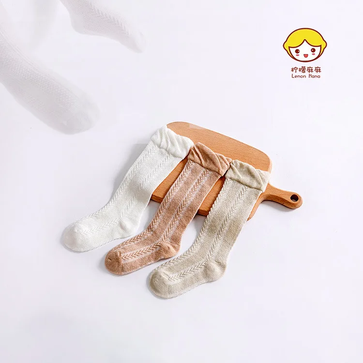 

Lemon Hemp Spring New Products Infants Stockings Anti-mosquito Socks Stripes Mesh Colored Cotton Children Anti-mosquito Socks