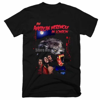 

An American Werewolf In London Women Funny T Shirts Streetwear Fashion Tshirt Femmes 2019 T-Shirt Skull T-Shirts Black Top